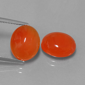  ct natürliche orangefarbener Karneol-Edelsteine, Transparent, Transparent / Lichtdurchlässig
