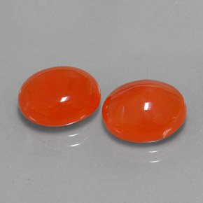  ct natürliche orangefarbener Karneol-Edelsteine, Transparent, Transparent / Lichtdurchlässig