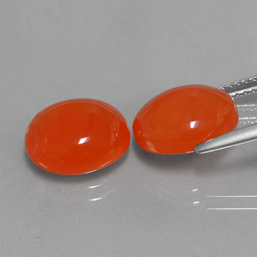  ct natürliche orangefarbener Karneol-Edelsteine, Transparent, Transparent / Lichtdurchlässig