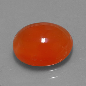 3,29 ctw natürlicher orangefarbener Karneol, Transparent, Transparent / Lichtdurchlässig