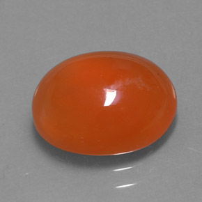 3,51 ctw natürlicher orangefarbener Karneol, Transparent, Transparent / Lichtdurchlässig