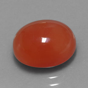 4,16 ctw natürlicher orangefarbener Karneol, Transparent, Transparent / Lichtdurchlässig