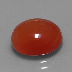 3,67 ctw natürlicher orangefarbener Karneol, Transparent, Transparent / Lichtdurchlässig
