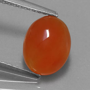 1,84 ctw natürlicher orangefarbener Karneol, Transparent, Transparent / Lichtdurchlässig