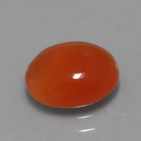 1,84 ctw natürlicher orangefarbener Karneol, Transparent, Transparent / Lichtdurchlässig