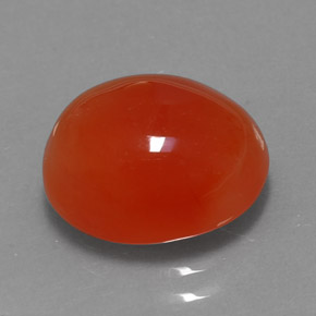 4,00 ctw natürlicher orangefarbener Karneol, Transparent, Transparent / Lichtdurchlässig