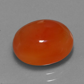 4,11 ctw natürlicher orangefarbener Karneol, Transparent, Transparent / Lichtdurchlässig