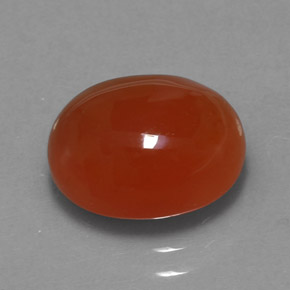 3,44 ctw natürlicher orangefarbener Karneol, Transparent, Transparent / Lichtdurchlässig
