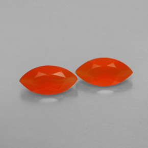  ct natürliche orangefarbener Karneol-Edelsteine, Transparent, Transparent / Lichtdurchlässig
