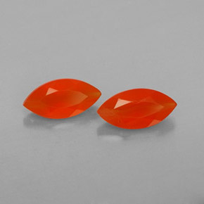  ct natürliche orangefarbener Karneol-Edelsteine, Transparent, Transparent / Lichtdurchlässig