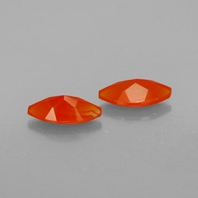  ct natürliche orangefarbener Karneol-Edelsteine, Transparent, Transparent / Lichtdurchlässig
