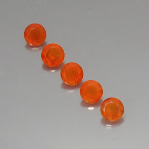 ct natürliche orangefarbener Karneol-Edelsteine, Transparent, Transparent / Lichtdurchlässig