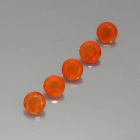  ct natürliche orangefarbener Karneol-Edelsteine, Transparent, Transparent / Lichtdurchlässig