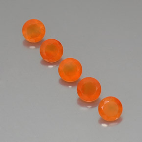  ct natürliche orangefarbener Karneol-Edelsteine, Transparent, Transparent / Lichtdurchlässig