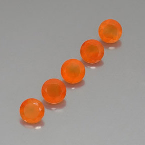  ct natürliche orangefarbener Karneol-Edelsteine, Transparent, Transparent / Lichtdurchlässig