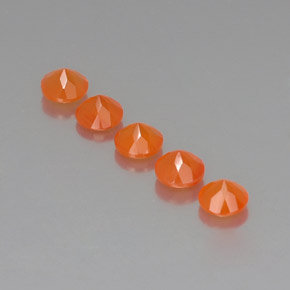  ct natürliche orangefarbener Karneol-Edelsteine, Transparent, Transparent / Lichtdurchlässig