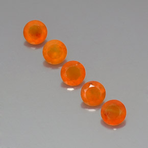  ct natürliche orangefarbener Karneol-Edelsteine, Transparent, Transparent / Lichtdurchlässig