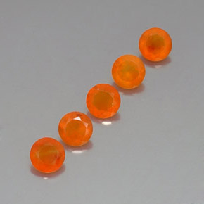  ct natürliche orangefarbener Karneol-Edelsteine, Transparent, Transparent / Lichtdurchlässig
