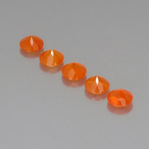  ct natürliche orangefarbener Karneol-Edelsteine, Transparent, Transparent / Lichtdurchlässig