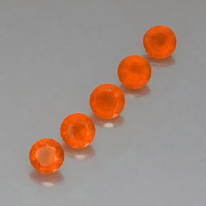  ct natürliche orangefarbener Karneol-Edelsteine, Transparent, Transparent / Lichtdurchlässig
