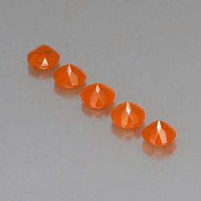  ct natürliche orangefarbener Karneol-Edelsteine, Transparent, Transparent / Lichtdurchlässig
