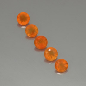  ct natürliche orangefarbener Karneol-Edelsteine, Transparent, Transparent / Lichtdurchlässig