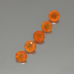  ct natürliche orangefarbener Karneol-Edelsteine, Transparent, Transparent / Lichtdurchlässig