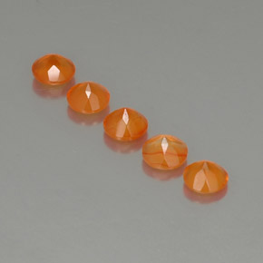  ct natürliche orangefarbener Karneol-Edelsteine, Transparent, Transparent / Lichtdurchlässig