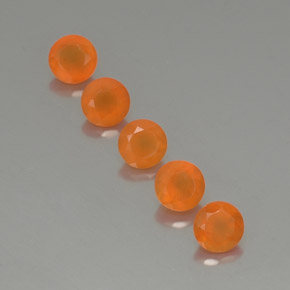  ct natürliche orangefarbener Karneol-Edelsteine, Transparent, Transparent / Lichtdurchlässig