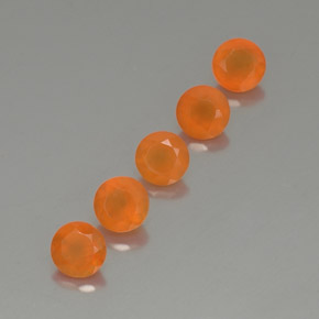  ct natürliche orangefarbener Karneol-Edelsteine, Transparent, Transparent / Lichtdurchlässig