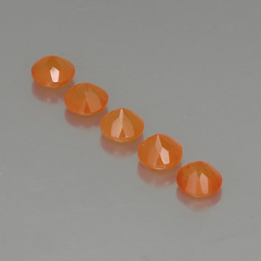  ct natürliche orangefarbener Karneol-Edelsteine, Transparent, Transparent / Lichtdurchlässig