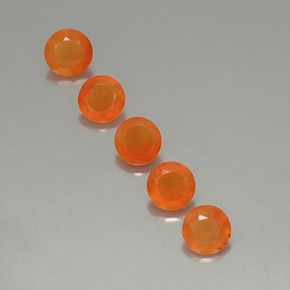  ct natürliche orangefarbener Karneol-Edelsteine, Transparent, Transparent / Lichtdurchlässig