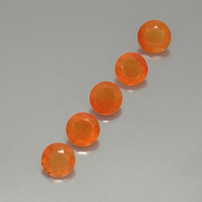  ct natürliche orangefarbener Karneol-Edelsteine, Transparent, Transparent / Lichtdurchlässig