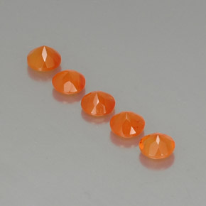  ct natürliche orangefarbener Karneol-Edelsteine, Transparent, Transparent / Lichtdurchlässig