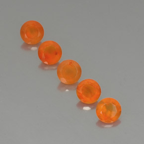  ct natürliche orangefarbener Karneol-Edelsteine, Transparent, Transparent / Lichtdurchlässig