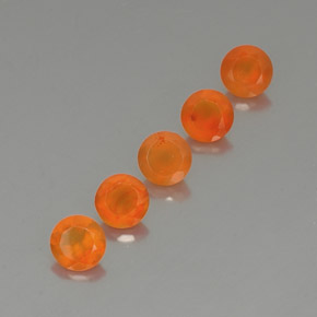  ct natürliche orangefarbener Karneol-Edelsteine, Transparent, Transparent / Lichtdurchlässig