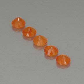  ct natürliche orangefarbener Karneol-Edelsteine, Transparent, Transparent / Lichtdurchlässig