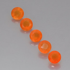  ct natürliche orangefarbener Karneol-Edelsteine, Transparent, Transparent / Lichtdurchlässig
