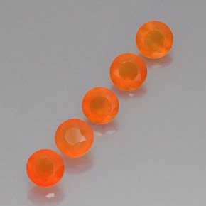  ct natürliche orangefarbener Karneol-Edelsteine, Transparent, Transparent / Lichtdurchlässig