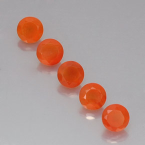  ct natürliche orangefarbener Karneol-Edelsteine, Transparent, Transparent / Lichtdurchlässig