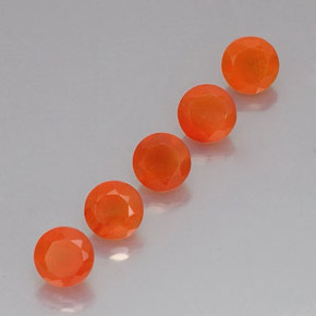  ct natürliche orangefarbener Karneol-Edelsteine, Transparent, Transparent / Lichtdurchlässig