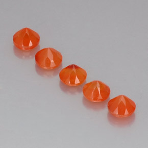  ct natürliche orangefarbener Karneol-Edelsteine, Transparent, Transparent / Lichtdurchlässig