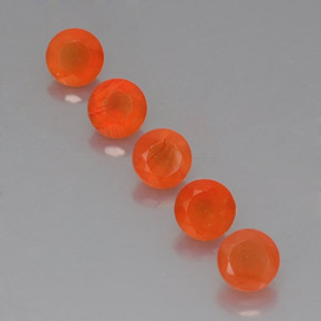  ct natürliche orangefarbener Karneol-Edelsteine, Transparent, Transparent / Lichtdurchlässig