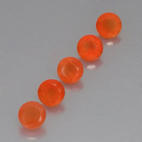  ct natürliche orangefarbener Karneol-Edelsteine, Transparent, Transparent / Lichtdurchlässig
