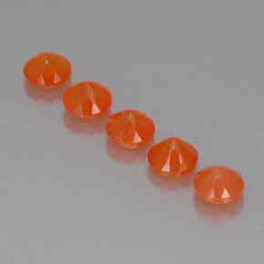  ct natürliche orangefarbener Karneol-Edelsteine, Transparent, Transparent / Lichtdurchlässig