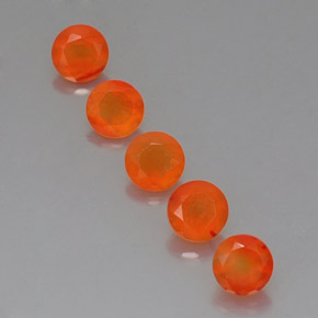  ct natürliche orangefarbener Karneol-Edelsteine, Transparent, Transparent / Lichtdurchlässig