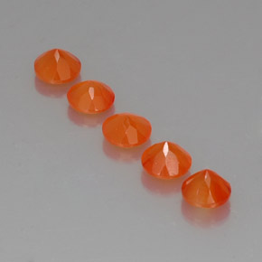  ct natürliche orangefarbener Karneol-Edelsteine, Transparent, Transparent / Lichtdurchlässig
