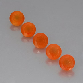  ct natürliche orangefarbener Karneol-Edelsteine, Transparent, Transparent / Lichtdurchlässig