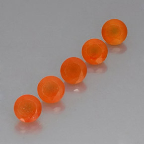 ct natürliche orangefarbener Karneol-Edelsteine, Transparent, Transparent / Lichtdurchlässig