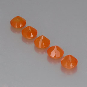  ct natürliche orangefarbener Karneol-Edelsteine, Transparent, Transparent / Lichtdurchlässig